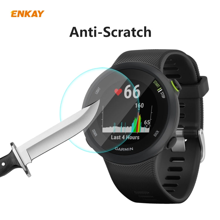 2 PCS ENKAY Hat-Prince 0.2mm 9H 2.15D Curved Edge Tempered Glass Screen Protector Watch Film