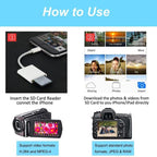 ZS-KL21810 8 Pin to SD Card Camera Card Reader Adapter, Support All iOS System — view 14