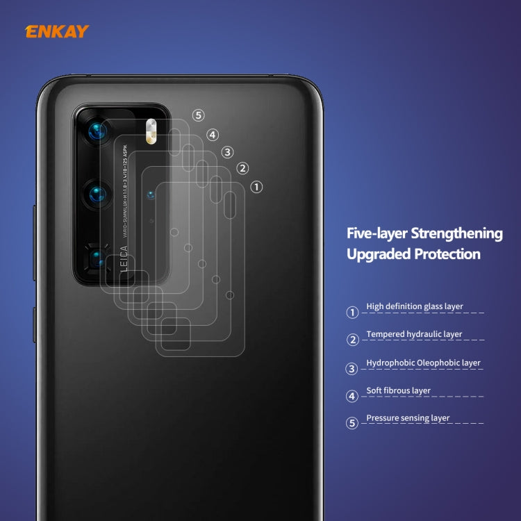 Hat-Prince ENKAY 0.2mm 9H 2.15D Round Edge Rear Camera Lens Tempered Glass Film