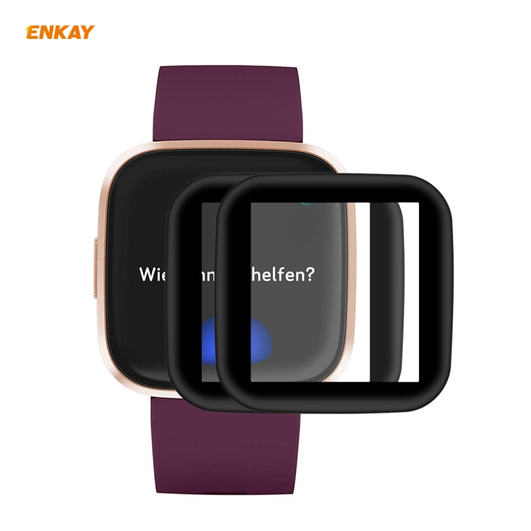 2 PCS ENKAY Hat-Prince 3D Full Screen Soft PC Edge + PMMA HD Screen Protector Film