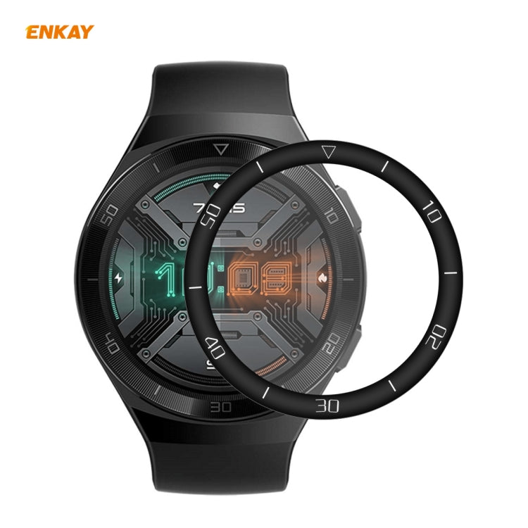 For Huawei Watch GT 2e 46mm ENKAY Hat-Prince 3D Full Screen Soft PC Edge + PMMA HD Screen Protector Film