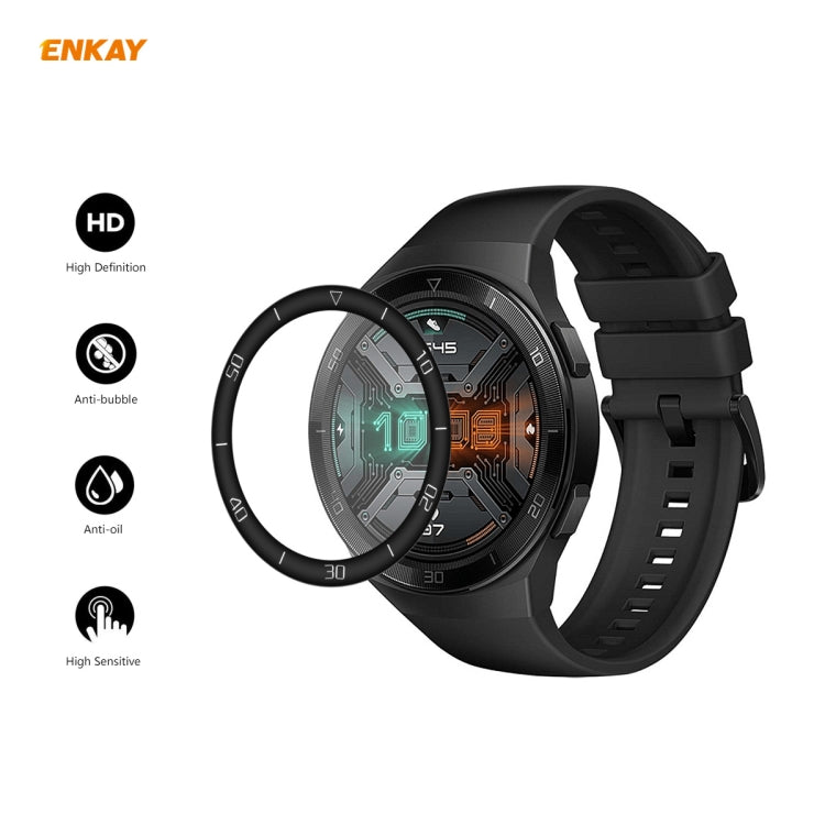 For Huawei Watch GT 2e 46mm ENKAY Hat-Prince 3D Full Screen Soft PC Edge + PMMA HD Screen Protector Film