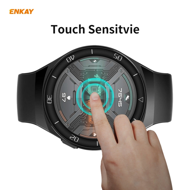 For Huawei Watch GT 2e 46mm ENKAY Hat-Prince 3D Full Screen Soft PC Edge + PMMA HD Screen Protector Film