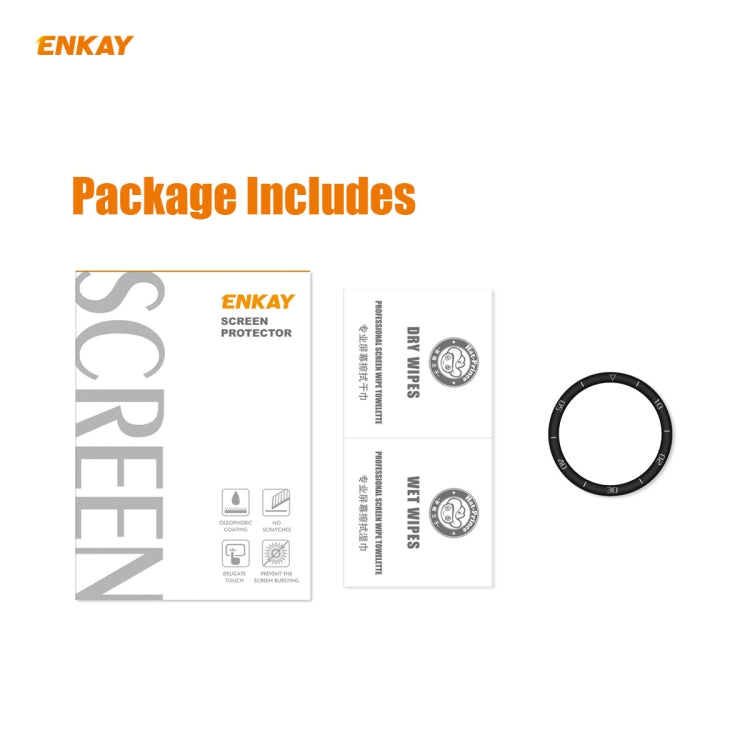 For Huawei Watch GT 2e 46mm ENKAY Hat-Prince 3D Full Screen Soft PC Edge + PMMA HD Screen Protector Film