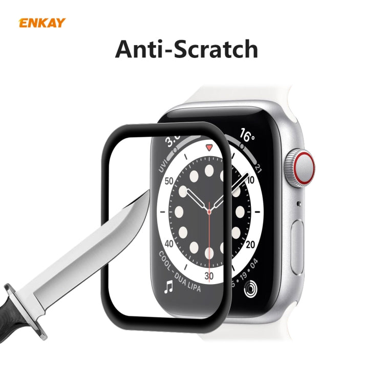 ENKAY Hat-Prince 3D Full Screen PET Curved Hot Bending HD Screen Protector Film, For Apple Watch Series 6/5/4/SE 44mm