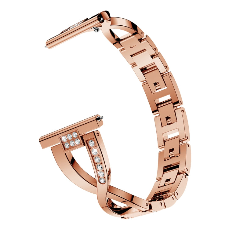 X-shaped Diamond-studded Solid Stainless Steel Wrist Strap Watch Band for Samsung Gear S3 — view 8