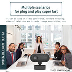 C7 1080PHD Autofocus 360-Degrees Rotation Lens Live Broadcast USB Driver-free WebCamera with Mic
