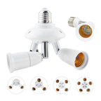 E27 to E27 Splitter Adjustable LED Light Bulb Holder Adapter Converter Socket Light Bulb Holder — view 7