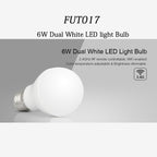 FUT017 6W Dual White LED Bulb 2.4GHZ RF Controllable Wifi Enabled CCT Adjustable Brightness Dimmable — view 2