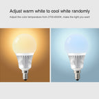 FUT013 5W E14 RGB + CCT LED Bulb AC100~240v 2.4g WiFi Remote Control Dimmable Led Lights — view 4