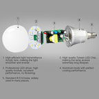 FUT013 5W E14 RGB + CCT LED Bulb AC100~240v 2.4g WiFi Remote Control Dimmable Led Lights — view 7