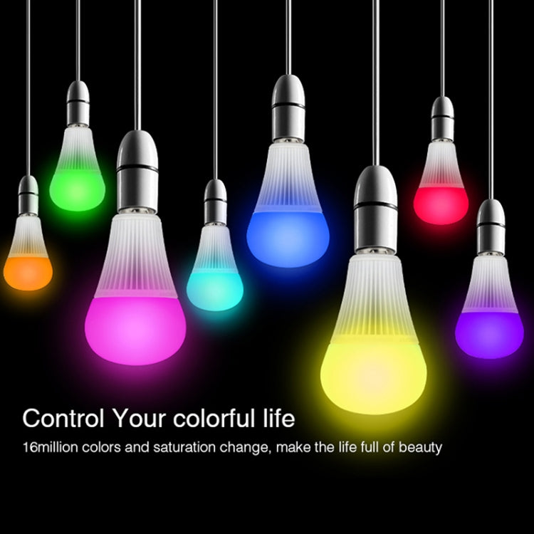 FUT012 E27 9W RGB + CCT LED Bulb Light 100V-240V Full Color Remote Control Smart Bulb WiFi 2.4G Wireless — view 3