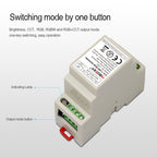 LS2S 5 in 1 DIN Rail LED Strip Controller, DC12V-24V — view 4
