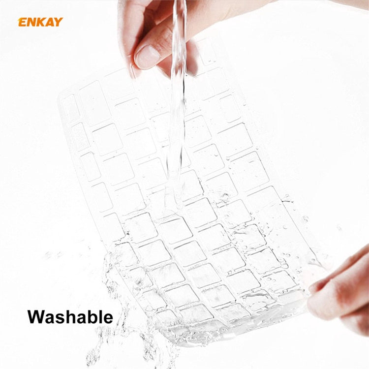ENKAY 3 in 1 Crystal Laptop Protective Case + US Version TPU Keyboard Film + Anti-dust Plugs Set for MacBook Pro 13.3 inch A1706 / A1989 / A2159 (with Touch Bar)