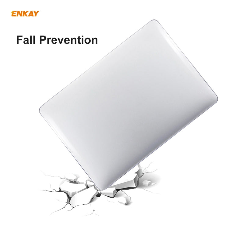 ENKAY 3 in 1 Crystal Laptop Protective Case + US Version TPU Keyboard Film + Anti-dust Plugs Set for MacBook Pro 13.3 inch A1706 / A1989 / A2159 (with Touch Bar)