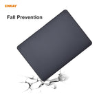 ENKAY 3 in 1 Matte Laptop Protective Case + EU Version TPU Keyboard Film + Anti-dust Plugs Set for MacBook Pro 13.3 inch A1708 (without Touch Bar)
