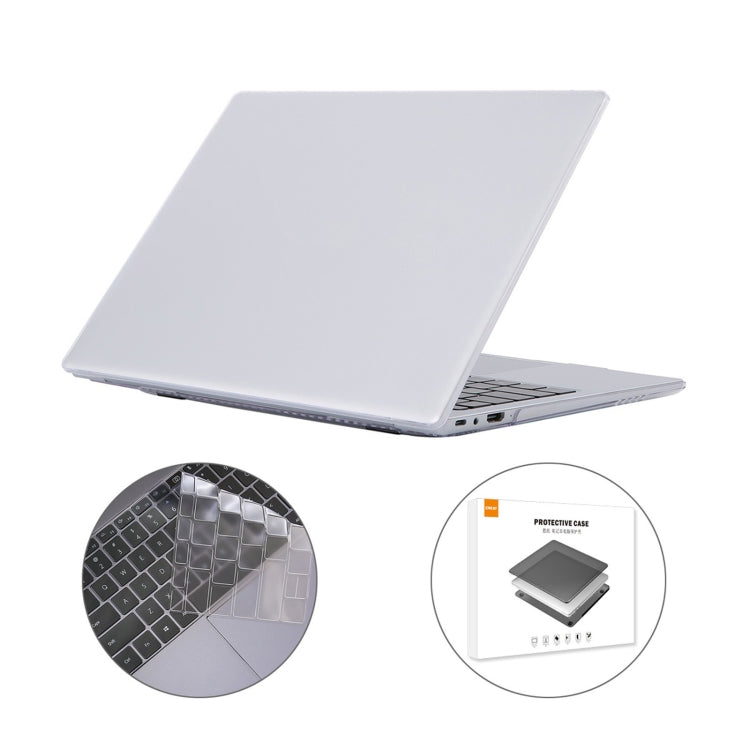 ENKAY for Huawei MateBook 14 US Version 2 in 1 Crystal Protective Case with TPU Keyboard Film — Black