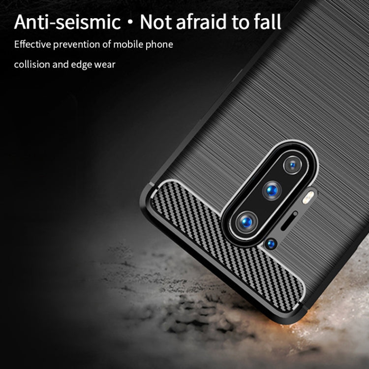 MOFI Gentleness Series Brushed Texture Carbon Fiber Soft TPU Case, For OnePlus 8 Pro