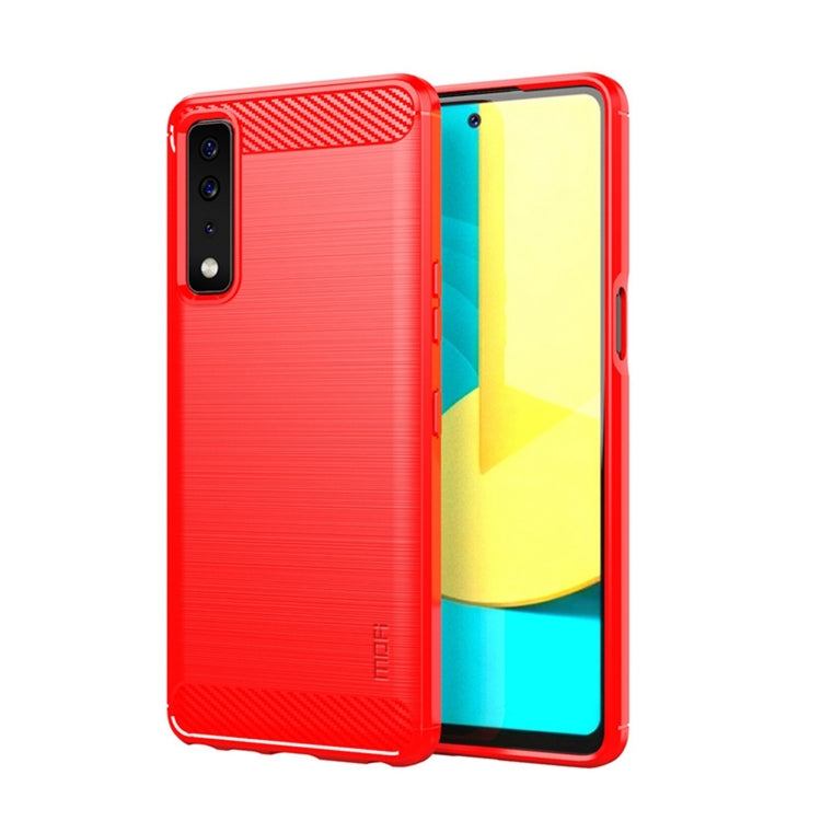 MOFI Gentleness Series Brushed Texture Carbon Fiber Soft TPU Case, For LG Stylo 7 5G