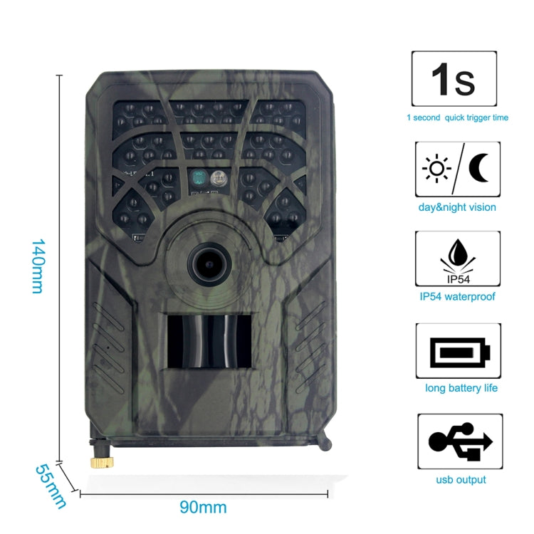 PR300C Hunting Tracking Camera 5MP Trail Camera Photo for Family Outdoors Camping Accessories