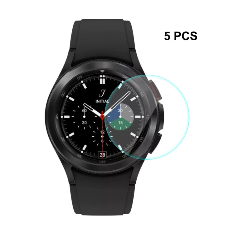 For Samsung Galaxy Watch4 Classic 46mm ENKAY Hat-Prince 0.2mm 9H 2.15D Curved Edge Tempered Glass Screen Protector Watch Film