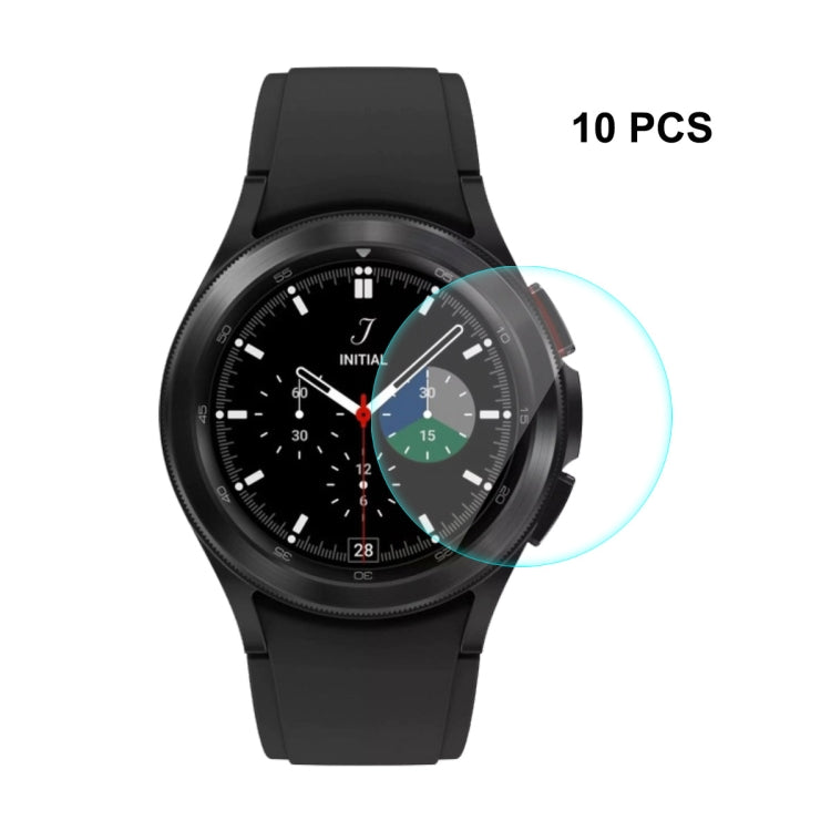 For Samsung Galaxy Watch4 Classic 42mm ENKAY Hat-Prince 0.2mm 9H 2.15D Curved Edge Tempered Glass Screen Protector Watch Film
