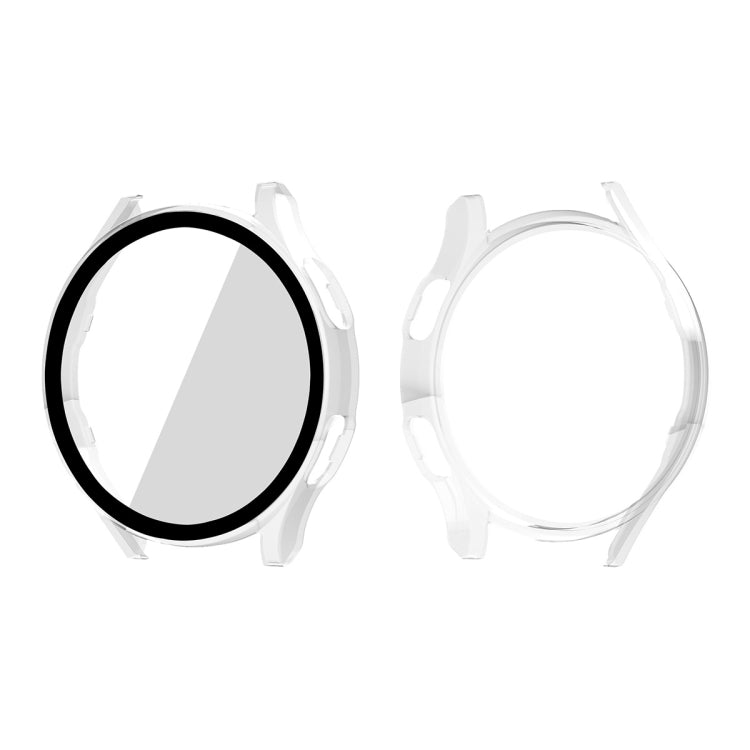 ENKAY Hat-Prince Full Coverage PC Frame + Tempered Glass Protector Composite Case for Samsung Galaxy Watch4 40mm