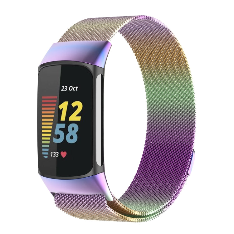 Milano Magnetic Metal Strap for Fitbit Charge 5 — Light Purple