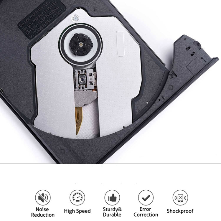 Type-C USB 3.0 External DVD/CD/VCD Burner RW SVCD Drive Player, Universal Optical Drive