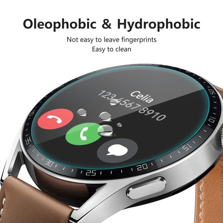 For Huawei Watch GT 3 46mm ENKAY Hat-Prince 0.2mm 9H 2.15D Curved Edge Tempered Glass Screen Protector Watch Film