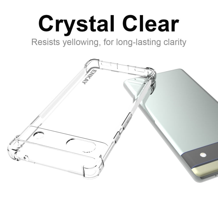 ENKAY Transparent TPU Shockproof Case, For Google Pixel 6A