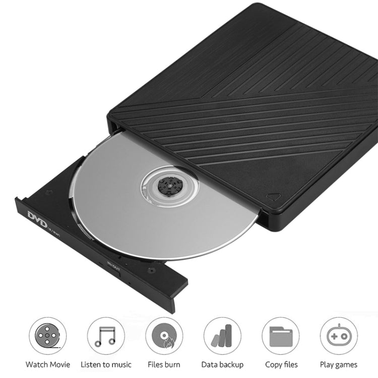 USB 3.0 & Type-C DVD Drive Player External Optical Drive — view 4