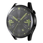 For Huawei Watch GT 3 46mm ENKAY Matte PC Frame + Tempered Glass Protector Case With Scale