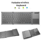 B066S Multi-function Ultra-thin Mini Wireless Three Fold Bluetooth Keyboard — view 4