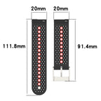 Two-Color Silicone Breathable Strap