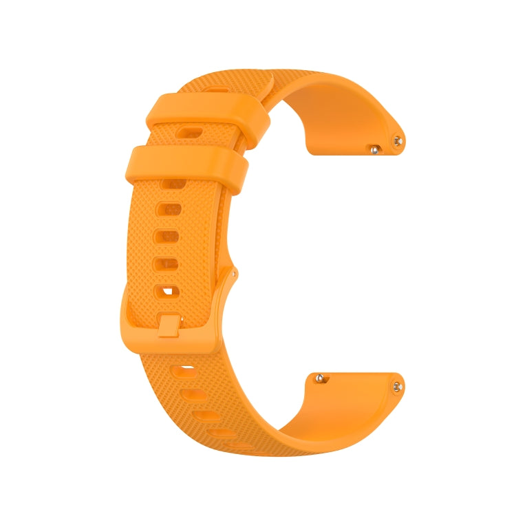 20mm Checkered Silicone Strap — Amy green
