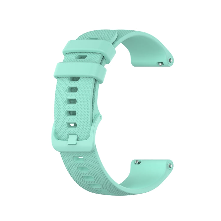20mm Checkered Silicone Strap — Amy green