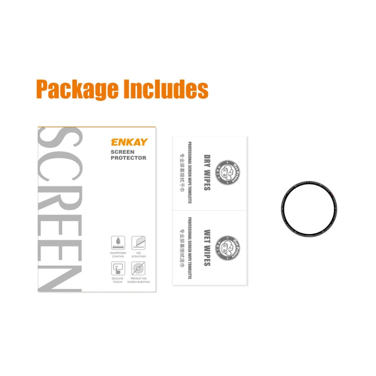 ENKAY 3D Full Coverage Soft PC Edge + PMMA HD Screen Protector Film For Garmin Fenix 7