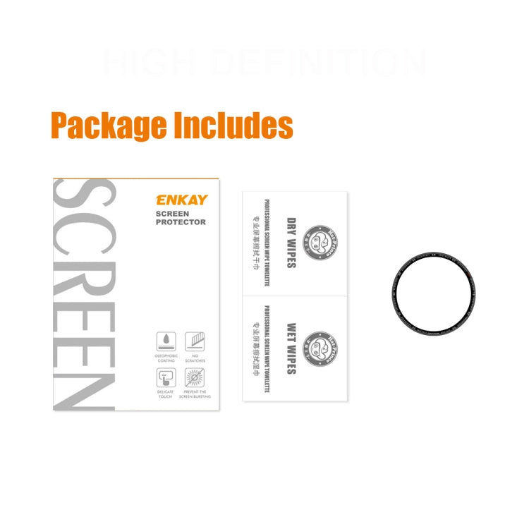 ENKAY 3D Full Coverage Soft PC Edge + PMMA HD Screen Protector Film For Garmin Fenix 7X