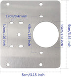 Plate Cabinet Stainless Steel Hinge Repair Plate, Hinge Repair — view 3