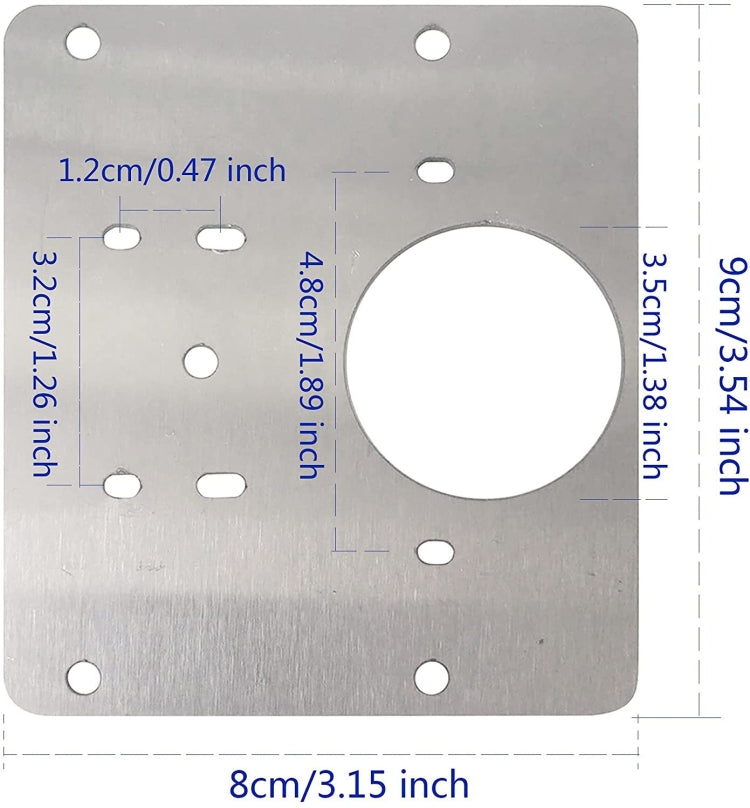 Plate Cabinet Stainless Steel Hinge Repair Plate, Hinge Repair — view 3