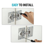 Plate Cabinet Stainless Steel Hinge Repair Plate, Hinge Repair — view 4