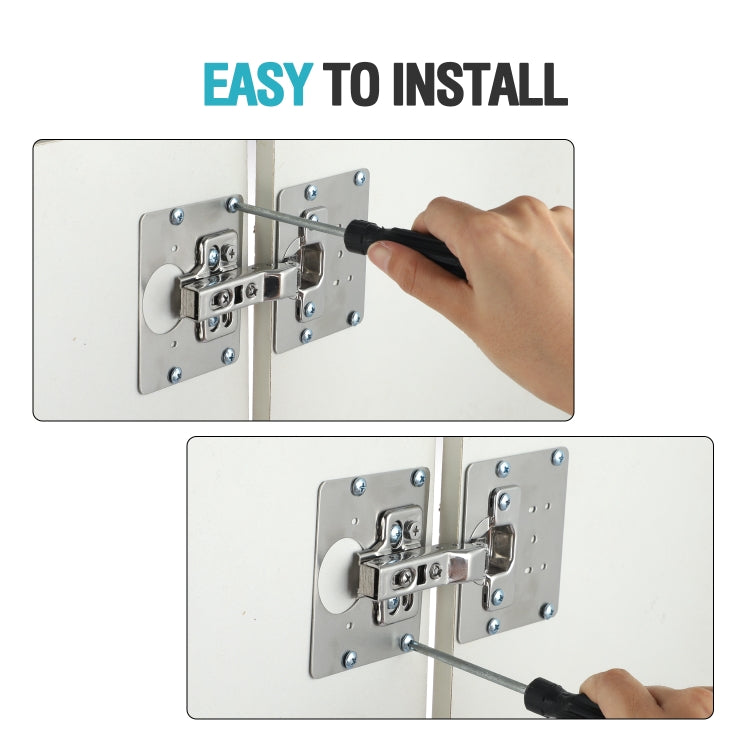 Plate Cabinet Stainless Steel Hinge Repair Plate, Hinge Repair — view 4