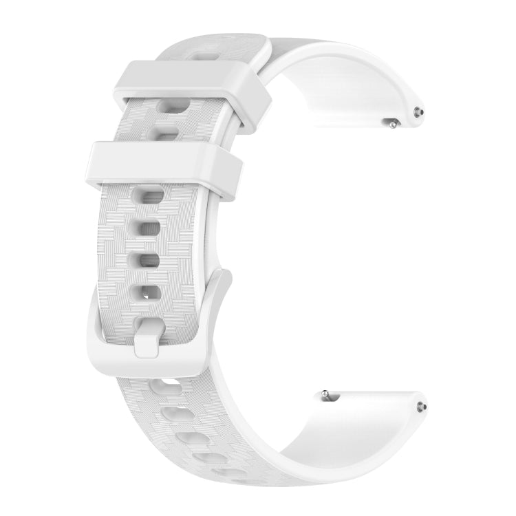 20mm Carbon Fiber Striped Silicone Strap