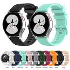 20mm Carbon Fiber Striped Silicone Strap