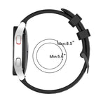 20mm Carbon Fiber Striped Silicone Strap