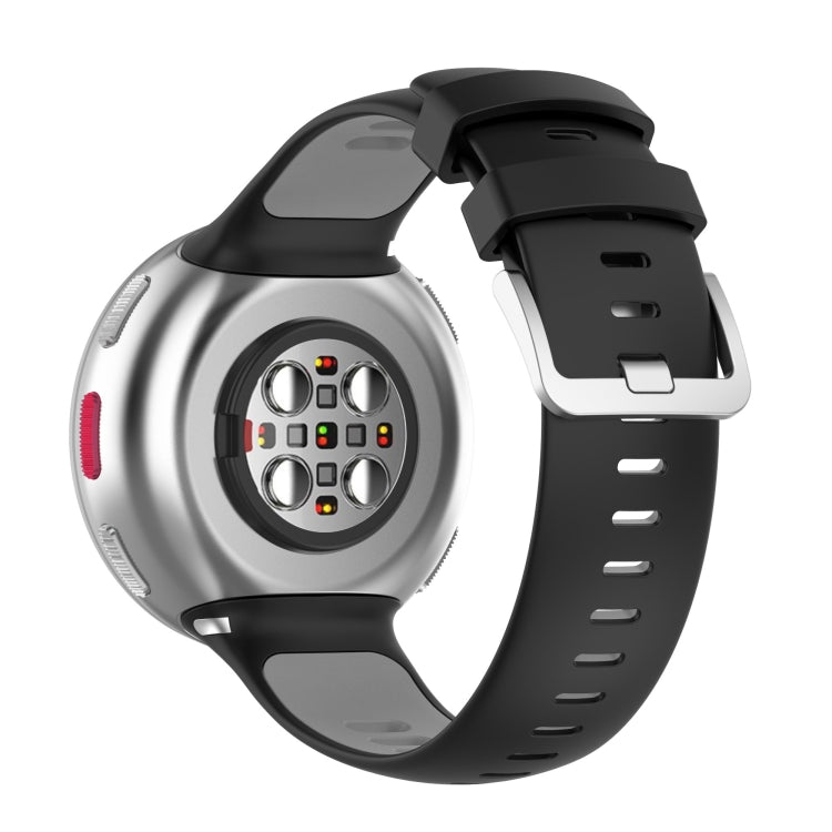 Two-color Silicone Strap for POLAR Vantage V2 with Original Raw Ears — Red+Black