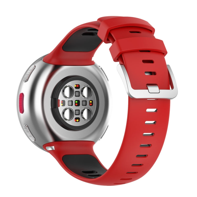 Two-color Silicone Strap for POLAR Vantage V2 with Original Raw Ears — Green