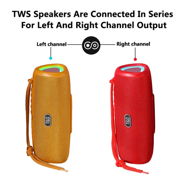 T&G TG344 Portable LED Light TWS Wireless Bluetooth Speaker