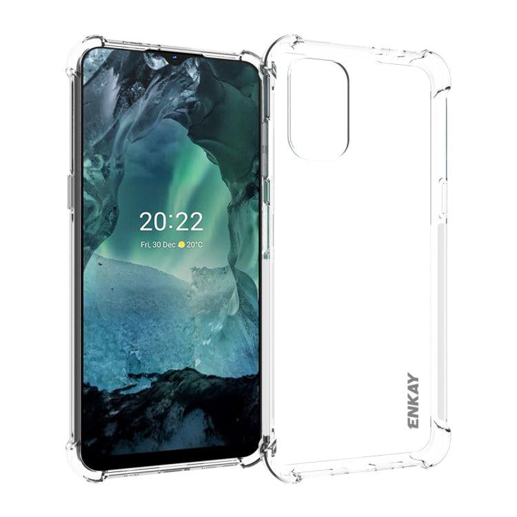 ENKAY Clear TPU Shockproof Phone Case, For Nokia G21 / G11